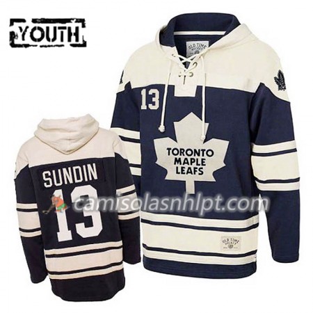 Camisola Toronto Maple Leafs Mats Sundin 13 Azul Sawyer Hoodie - Criança